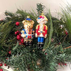 Christmas ornaments Santa's helpers ( set of 2) Dillards collection 2001 Set 8